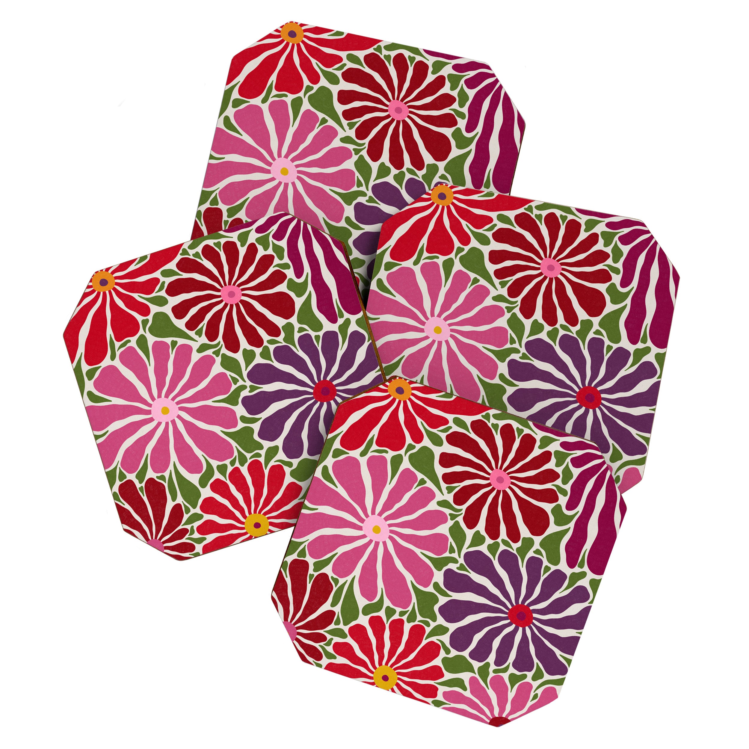 Lazy Florals #3 Coaster Gallery Image 1