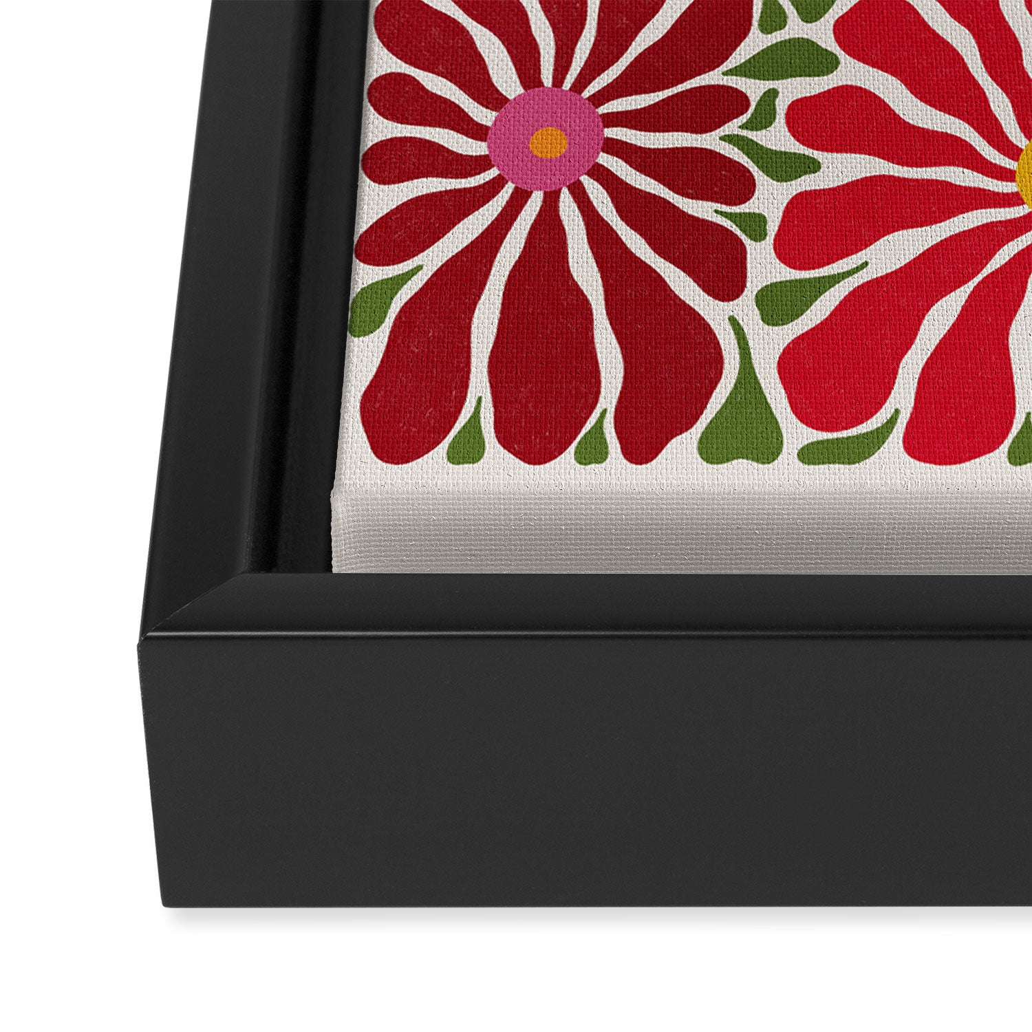 Lazy Florals #3 Framed Canvas Print Gallery Image 3