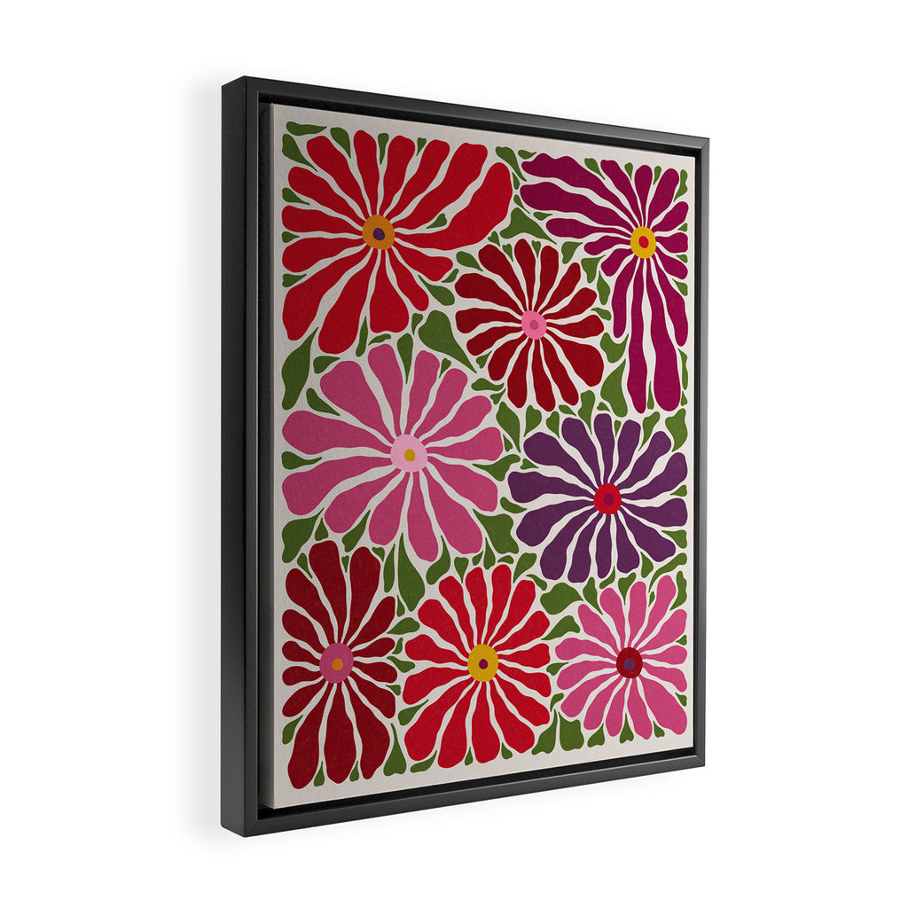 Lazy Florals #3 Framed Canvas Print Gallery Image 2