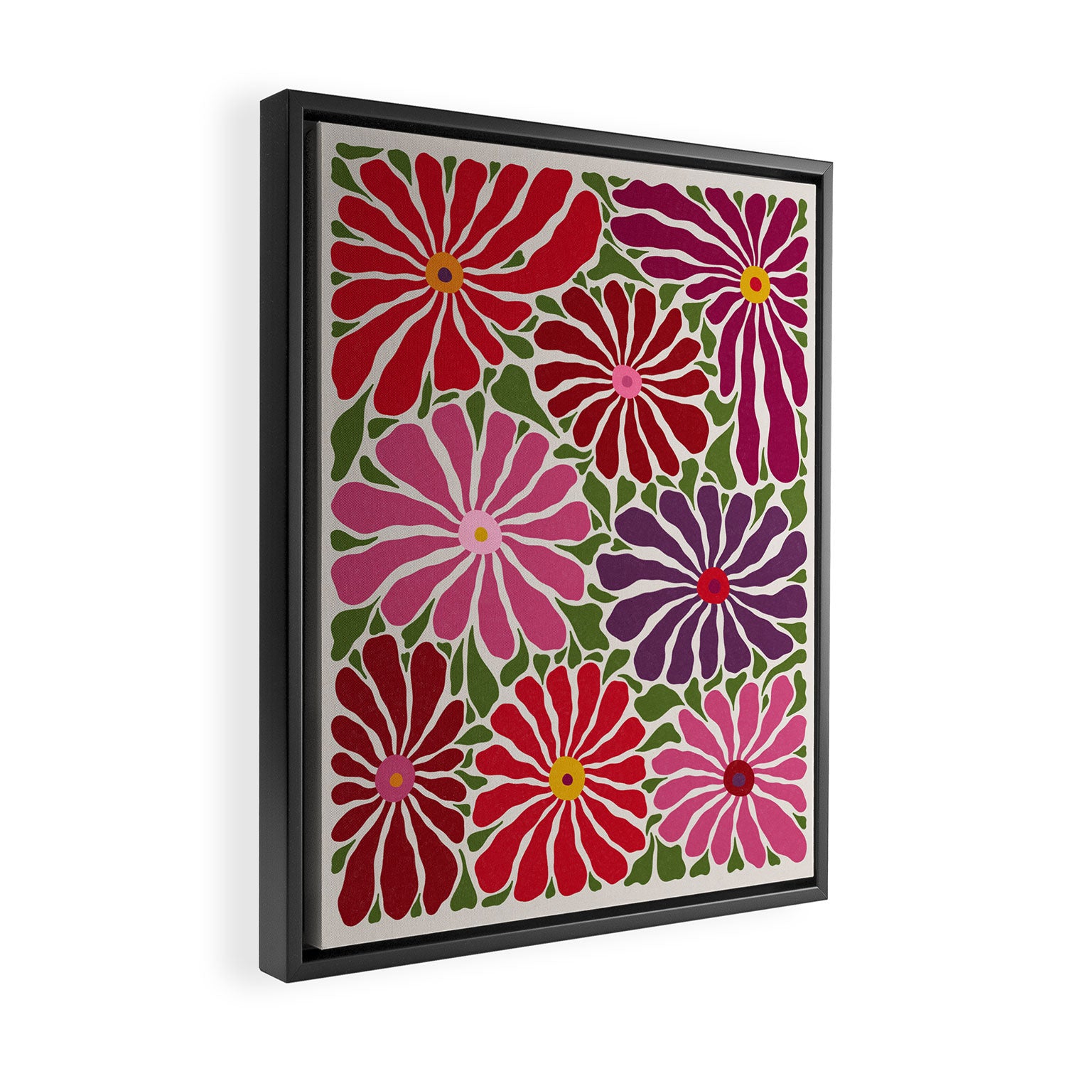 Lazy Florals #3 Framed Canvas Print Gallery Image 2