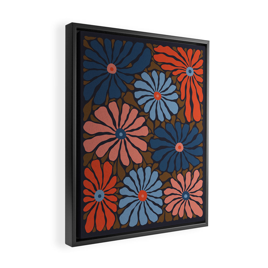 Lazy Florals #4 Framed Canvas Print Gallery Image 2