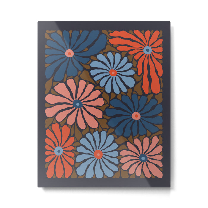 Lazy Florals #4 Metal Print Gallery Image 1