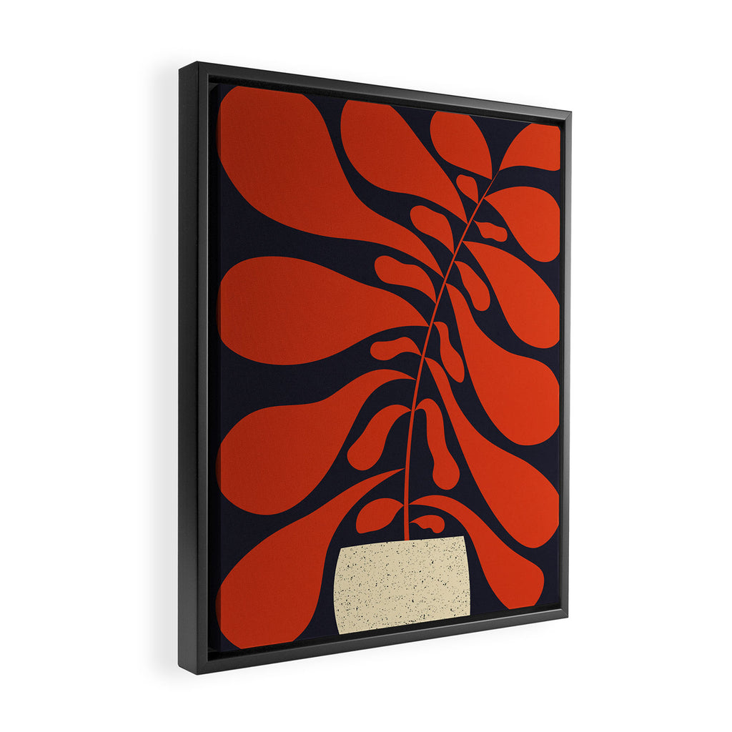 Lazy Plant #1 Framed Canvas Print Gallery Image 2