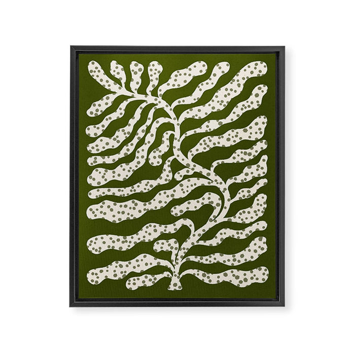 Leafy Plant #1 Framed Canvas Print Gallery Image 1