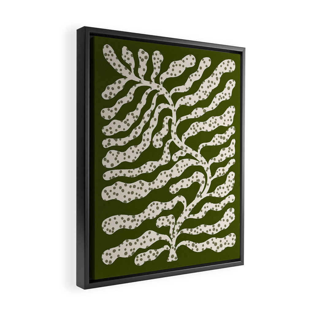 Leafy Plant #1 Framed Canvas Print Gallery Image 2