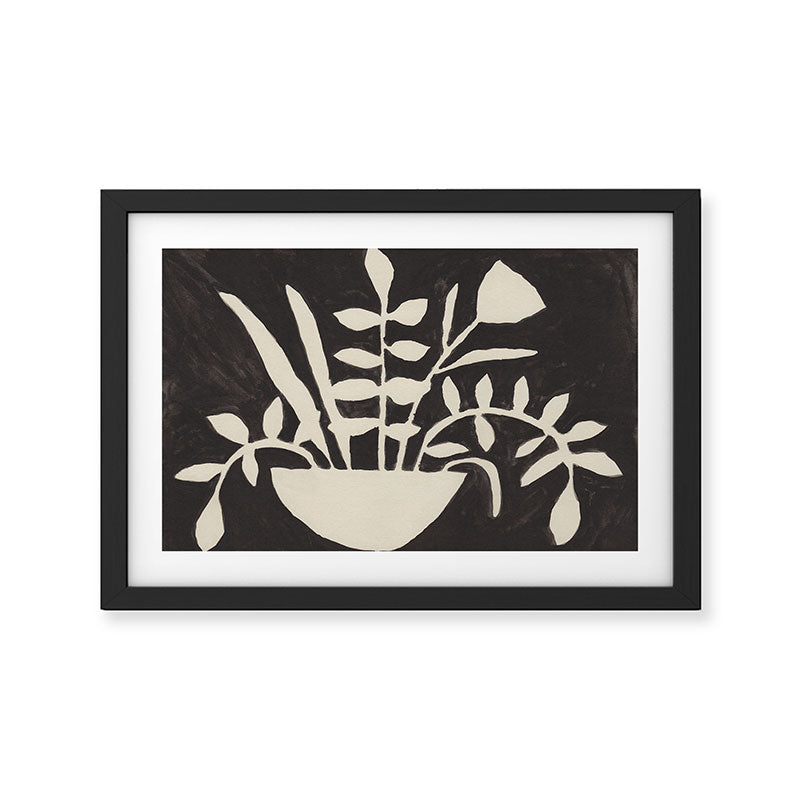 Leafy Silhouettes Framed Art Print Gallery Image 2