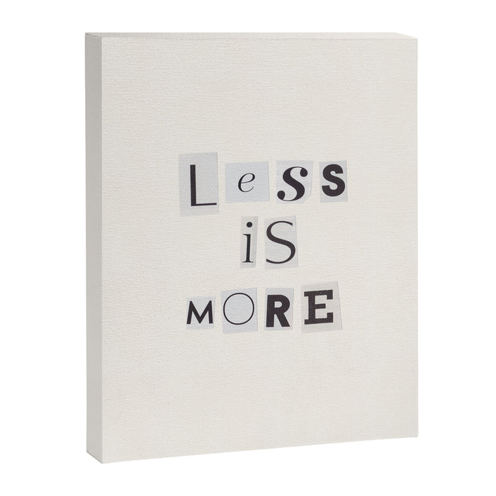 Less is more / Daily Reminder #2 Canvas Print Gallery Image 1
