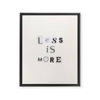 Less is more / Daily Reminder #2 Framed Canvas Print Gallery Image 6