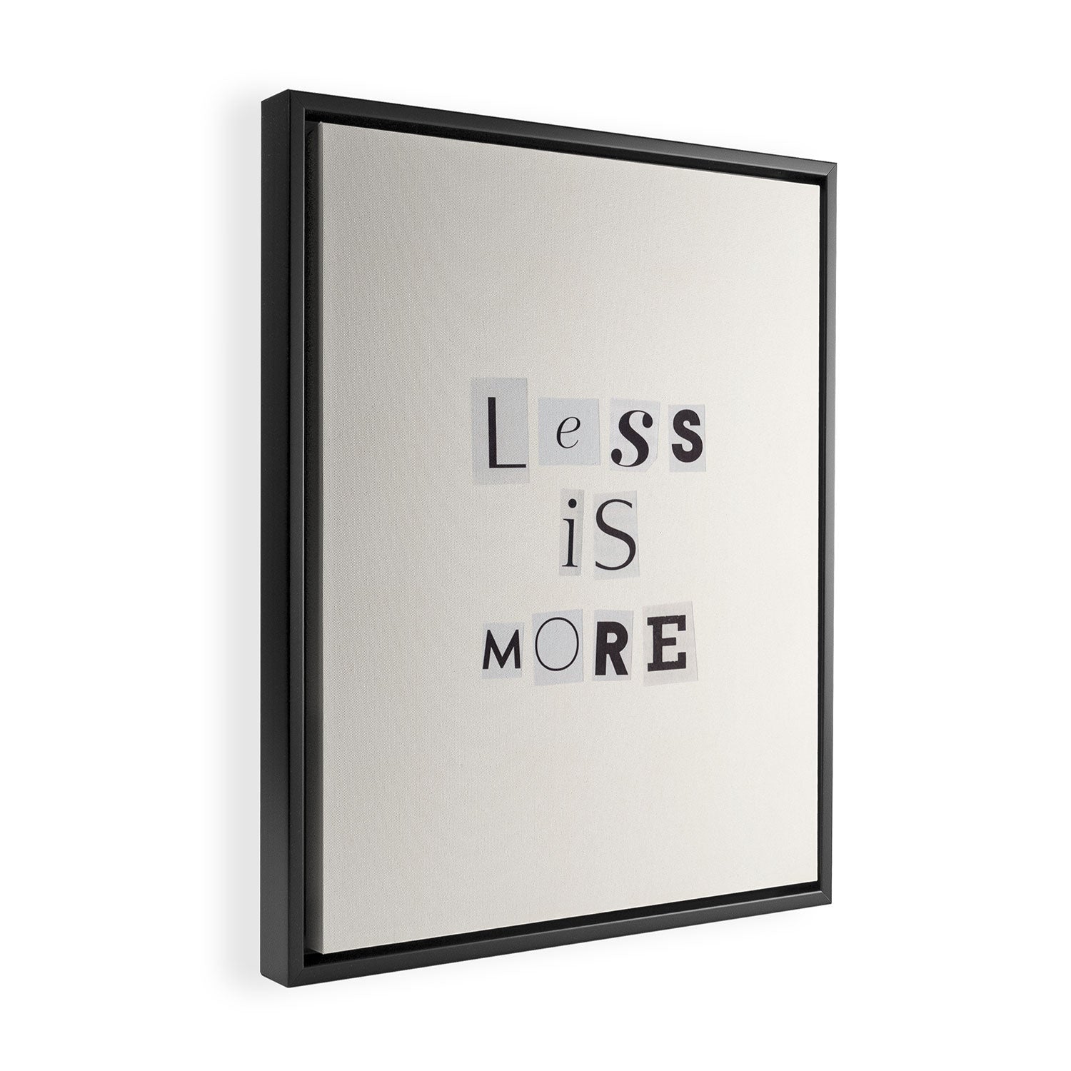 Less is more / Daily Reminder #2 Framed Canvas Print Gallery Image 2