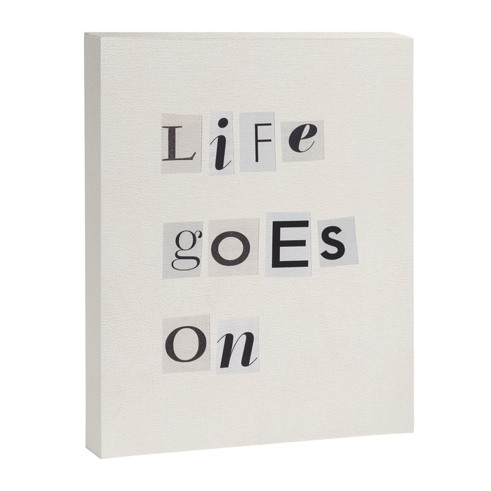 Life goes on / Daily Reminder #3 Canvas Print Gallery Image 1