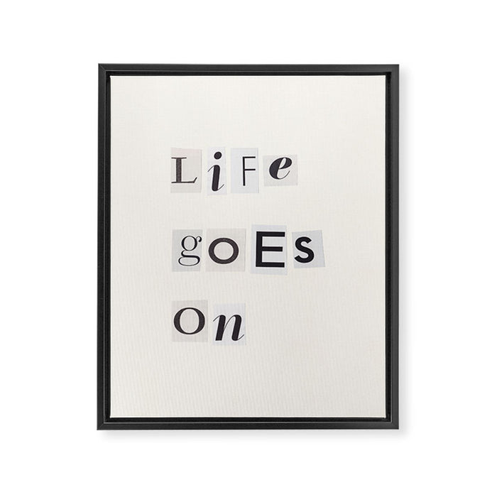 Life goes on / Daily Reminder #3 Framed Canvas Print Gallery Image 1