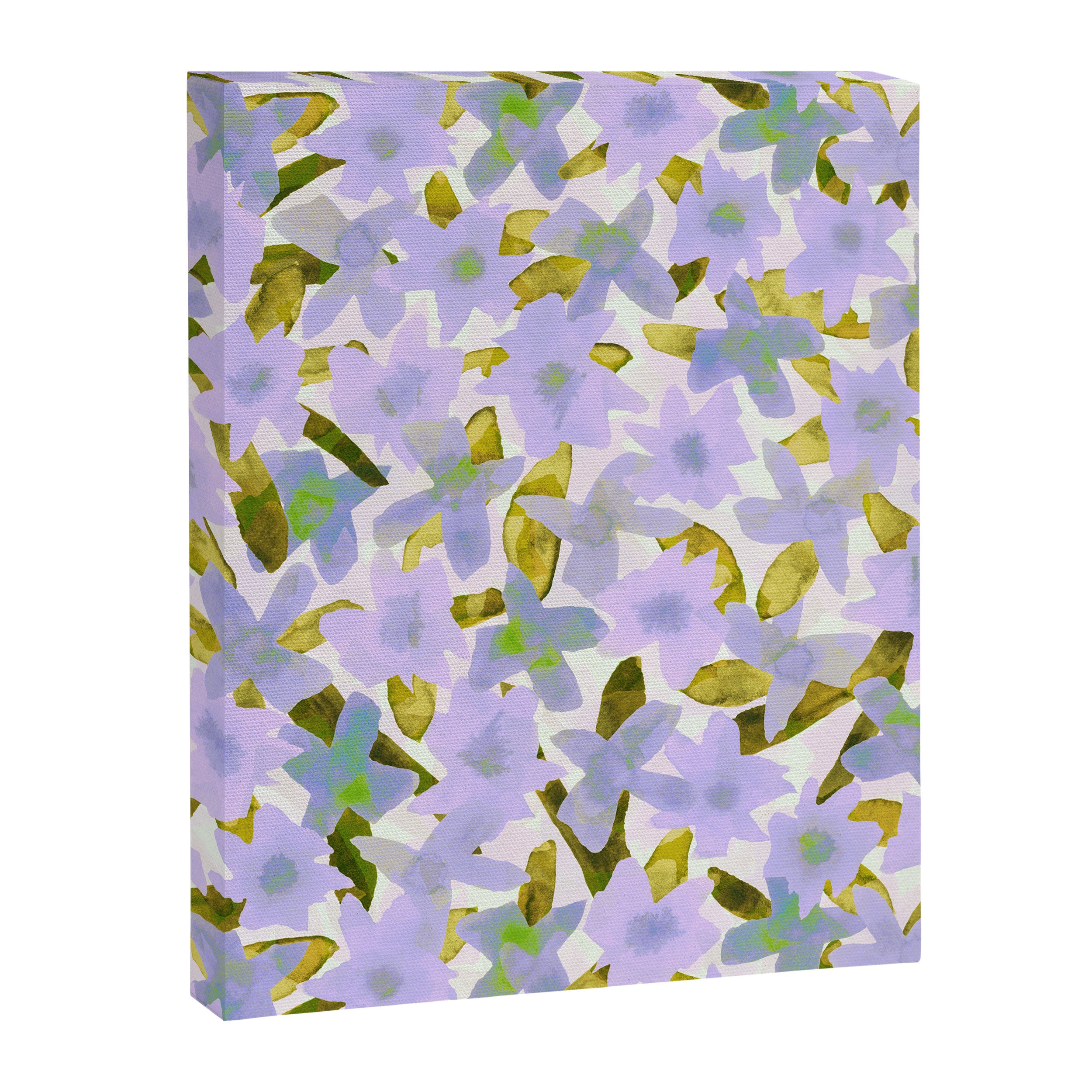 Lilac Watercolor Garden Canvas Print Gallery Image 6