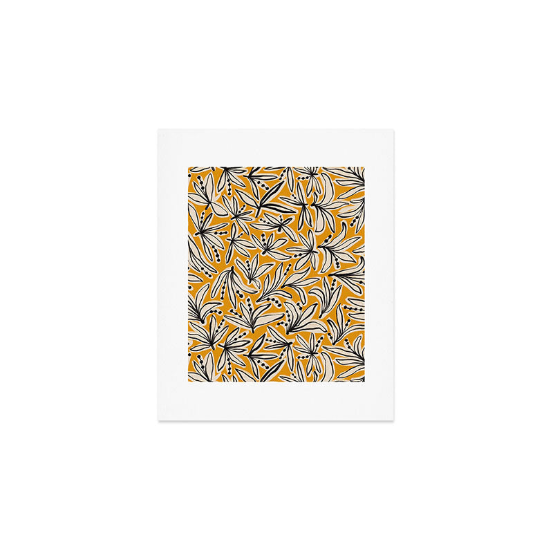Lily Flower Pattern #2 Art Print Gallery Image 1