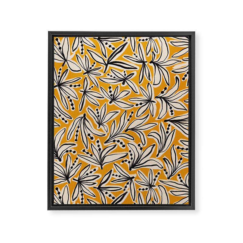 Lily Flower Pattern #2 Framed Canvas Print Gallery Image 8