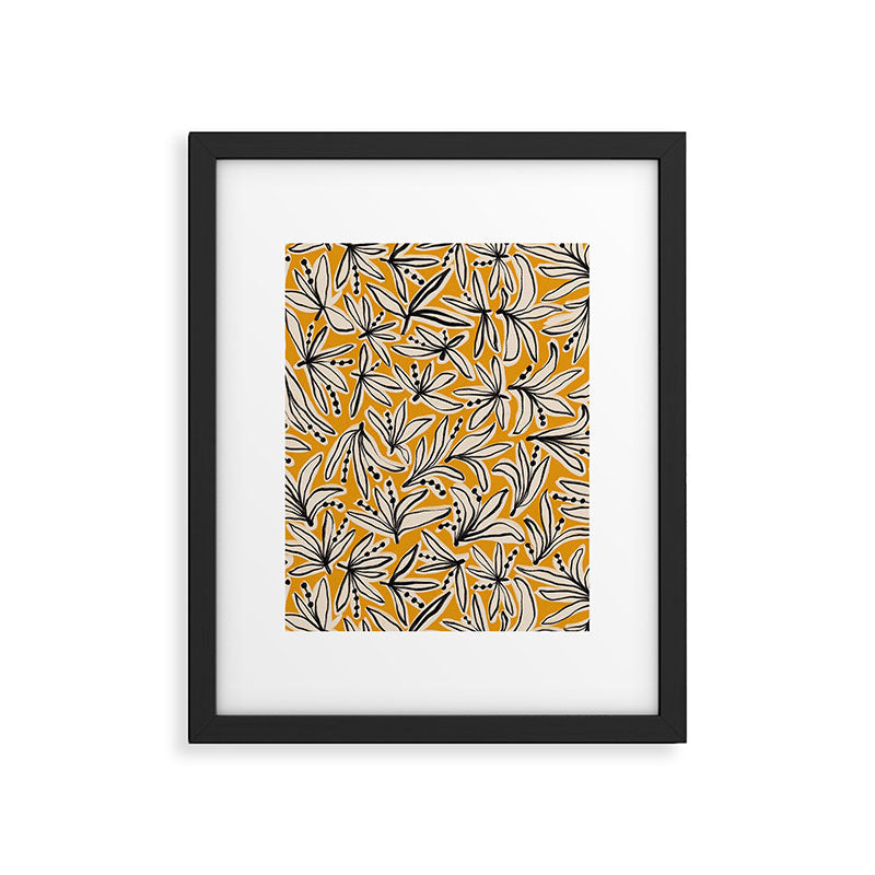 Lily Flower Pattern #2 Framed Art Print Gallery Image 6