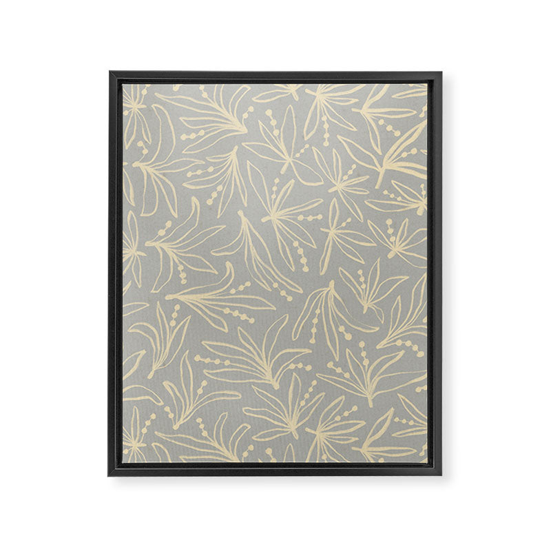 Lily Flower Pattern #3 Framed Canvas Print Gallery Image 6