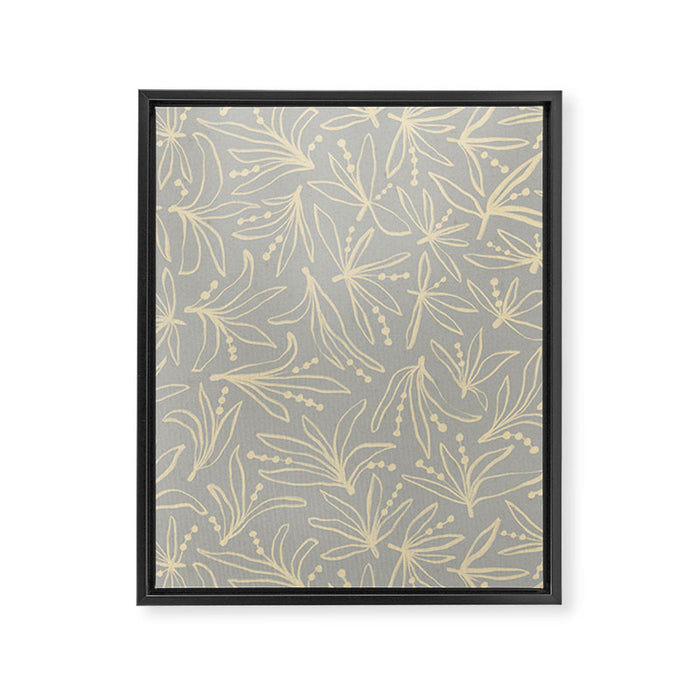 Lily Flower Pattern #3 Framed Canvas Print Gallery Image 1