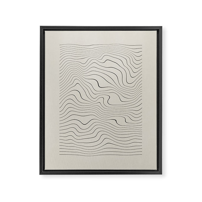 Line Distortion #1 Framed Canvas Print Gallery Image 1