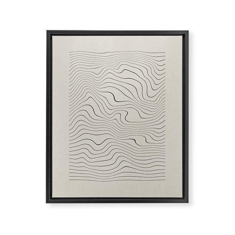 Line Distortion #1 Framed Canvas Print Gallery Image 8