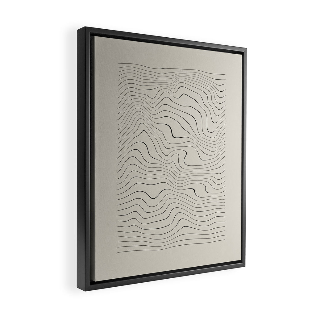Line Distortion #1 Framed Canvas Print Gallery Image 2