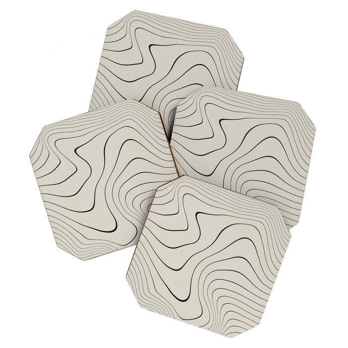 Line Distortion #2 Coaster Gallery Image 1