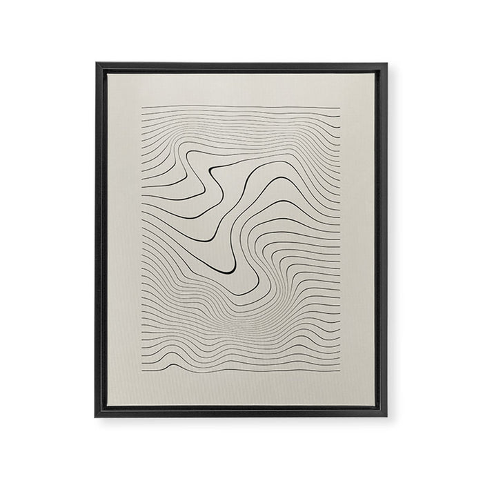 Line Distortion #2 Framed Canvas Print Gallery Image 1