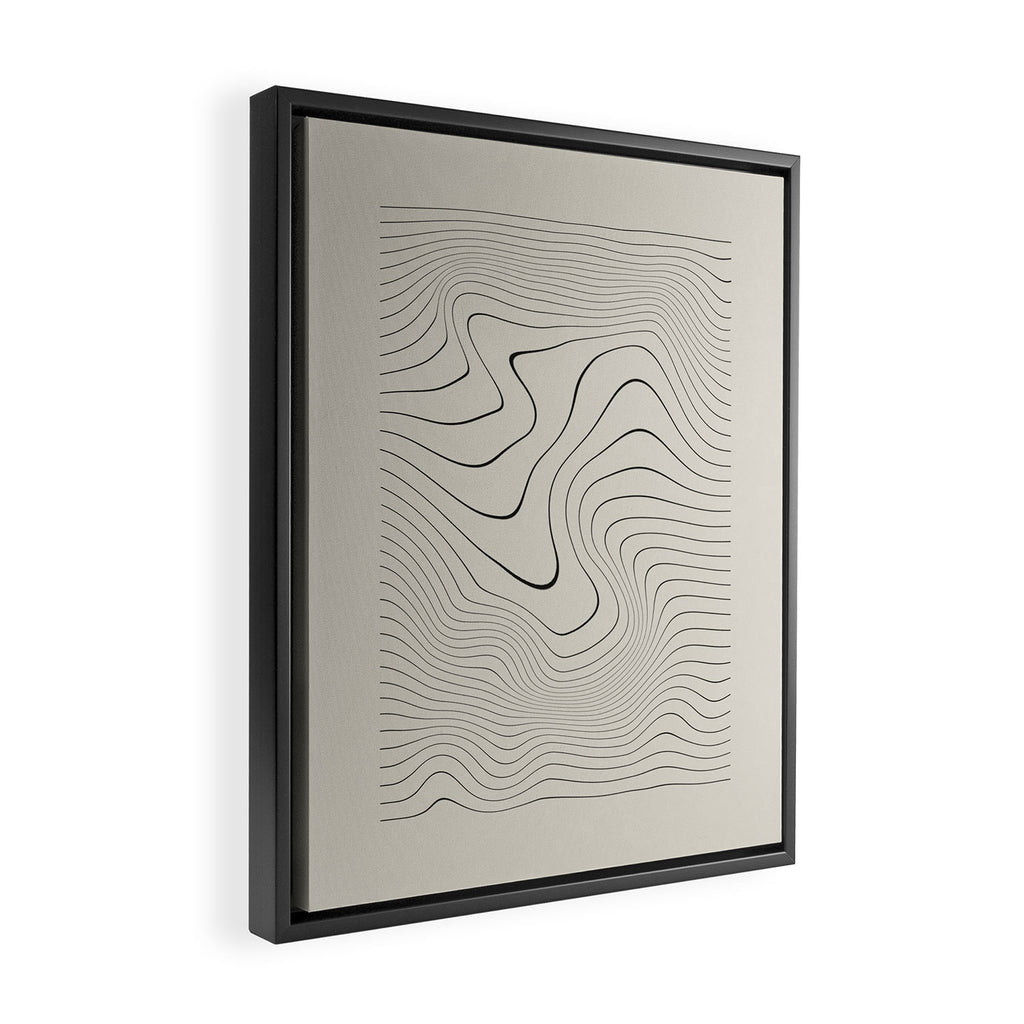 Line Distortion #2 Framed Canvas Print Gallery Image 2
