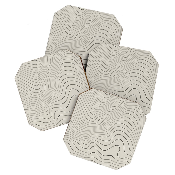 Line Distortion #3 Coaster Gallery Image 1