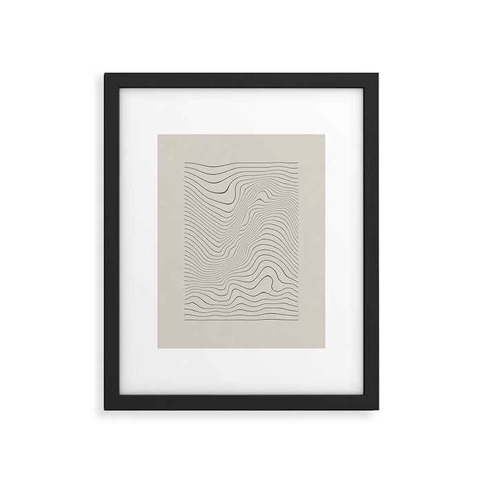 Line Distortion #3 Framed Art Print Gallery Image 1