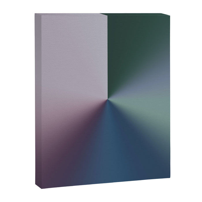 Line Gradient / Papa Green & French Grey Canvas Print Gallery Image 1