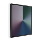 Line Gradient / Papa Green & French Grey Framed Canvas Print Gallery Image 2