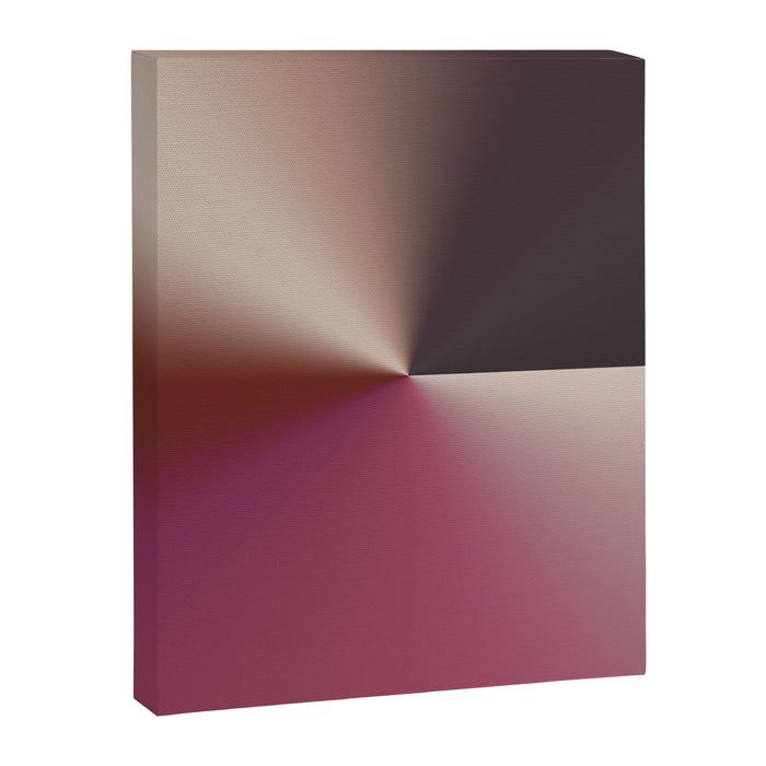 Line Gradient / Vanilla Wafer & Thunder Purple Canvas Print Gallery Image 1