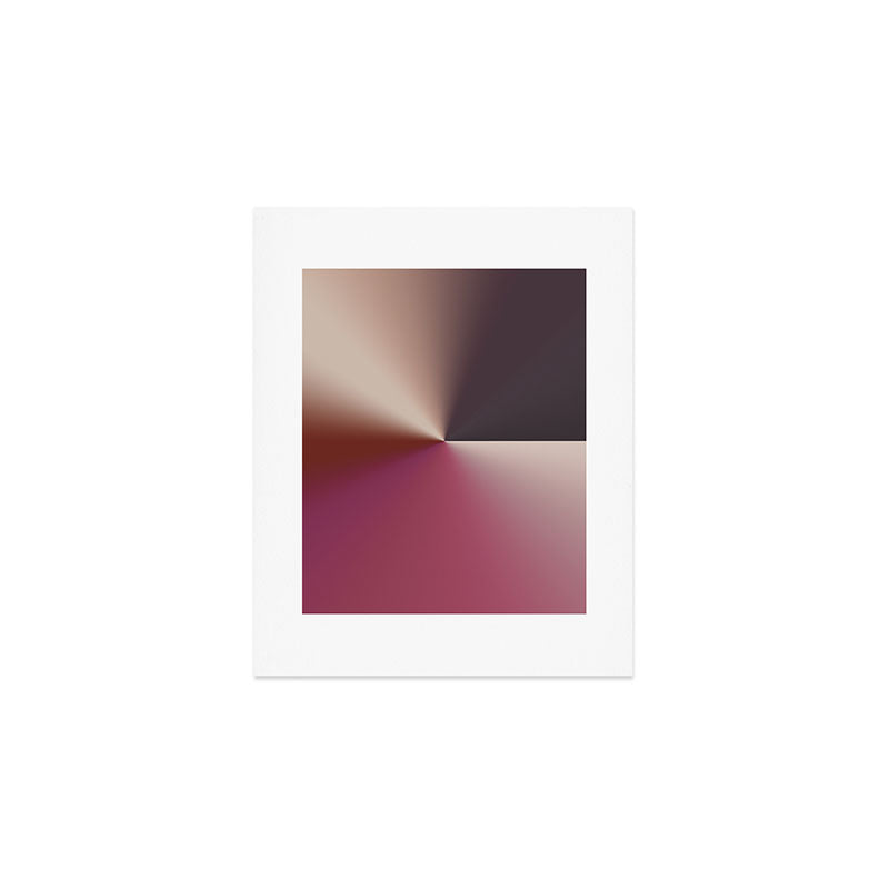 Line Gradient / Vanilla Wafer & Thunder Purple Art Print Gallery Image 1