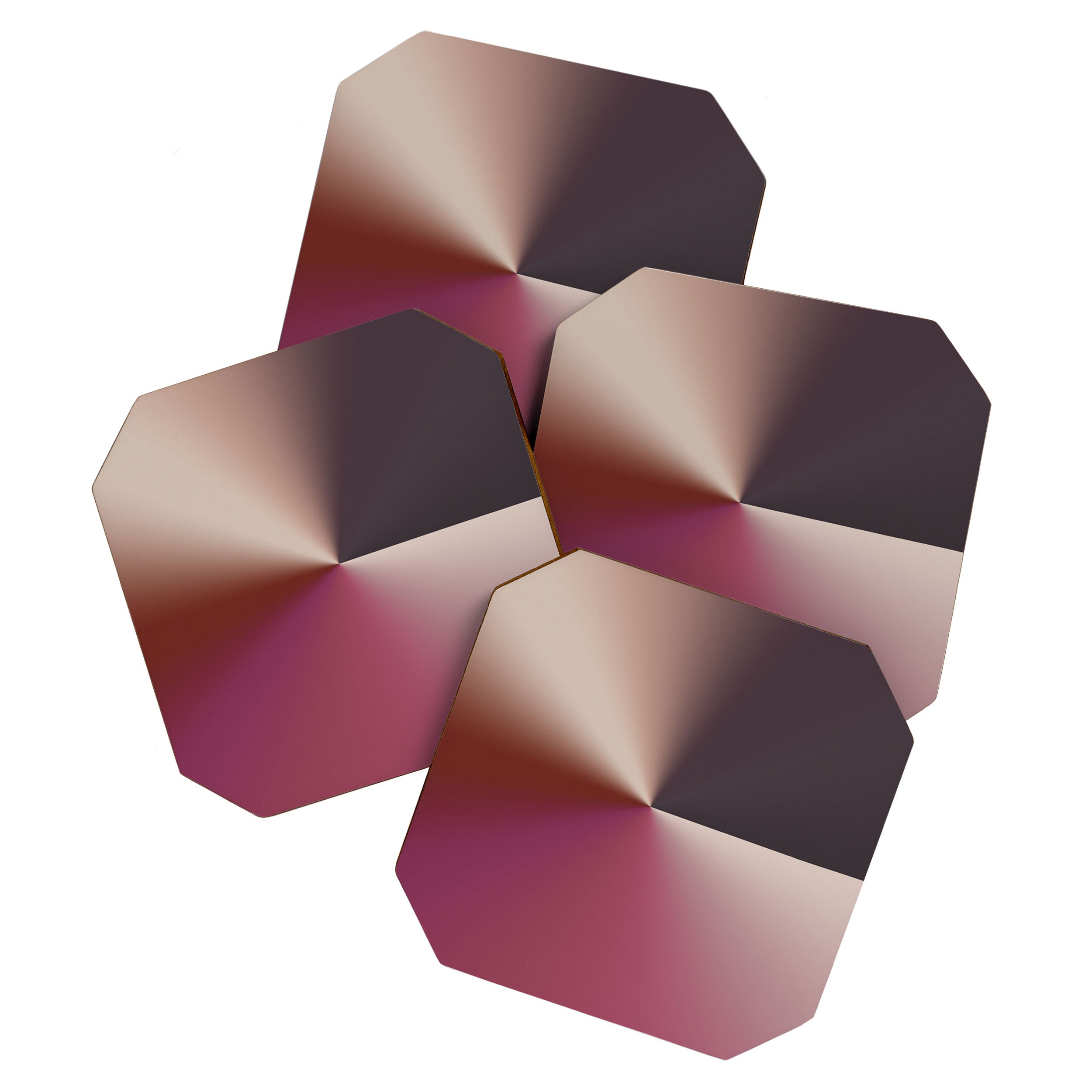 Line Gradient / Vanilla Wafer & Thunder Purple Coaster Gallery Image 1