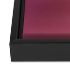 Line Gradient / Vanilla Wafer & Thunder Purple Framed Canvas Print Gallery Image 3
