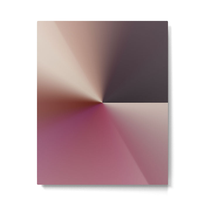 Line Gradient / Vanilla Wafer & Thunder Purple Metal Print Gallery Image 1