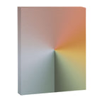 Line Gradient / Xanadu & Grey Asparagus Canvas Print Gallery Image 6