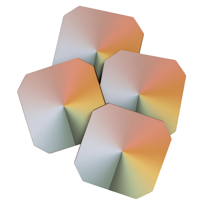 Line Gradient / Xanadu & Grey Asparagus Coaster Gallery Image 1