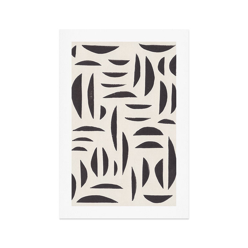 Linocut Abstract #4 Art Print Gallery Image 1