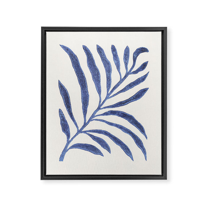 Linocut Branch #1 Framed Canvas Print Gallery Image 1