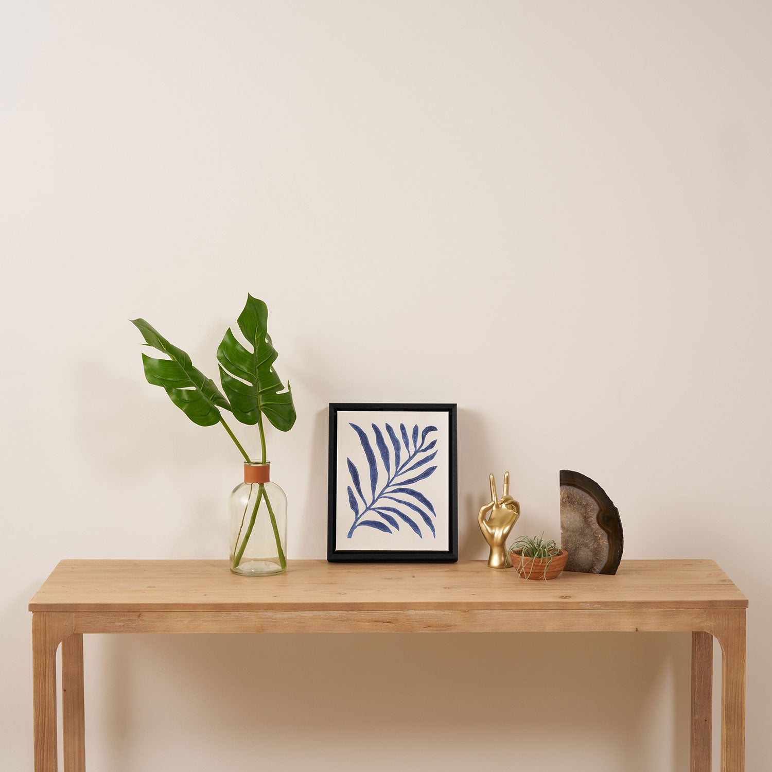 Linocut Branch #1 Framed Canvas Print Gallery Image 4