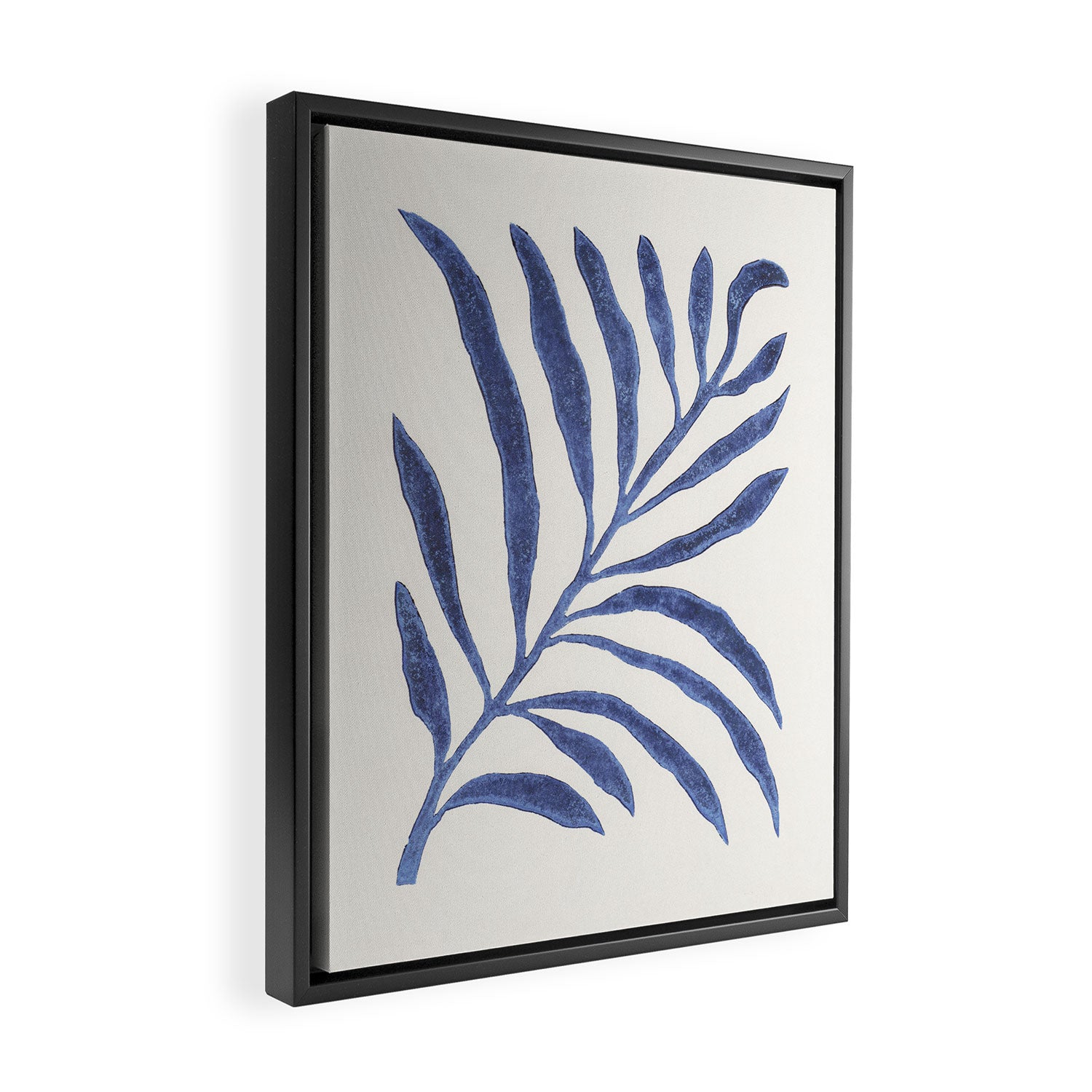 Linocut Branch #1 Framed Canvas Print Gallery Image 2