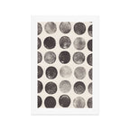 Linocut Circle Pattern Art Print Gallery Image 1