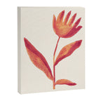 Linocut Flower / Viva Magenta Canvas Print Gallery Image 6