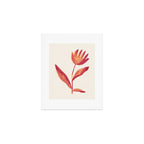 Linocut Flower / Viva Magenta Art Print Gallery Image 1