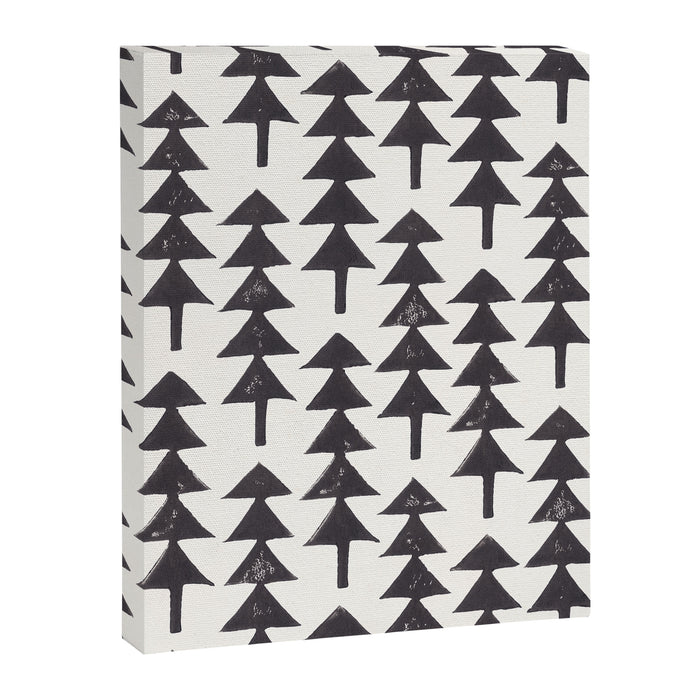 Linocut Forest Canvas Print Gallery Image 1