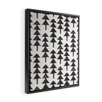 Linocut Forest Framed Canvas Print Gallery Image 2