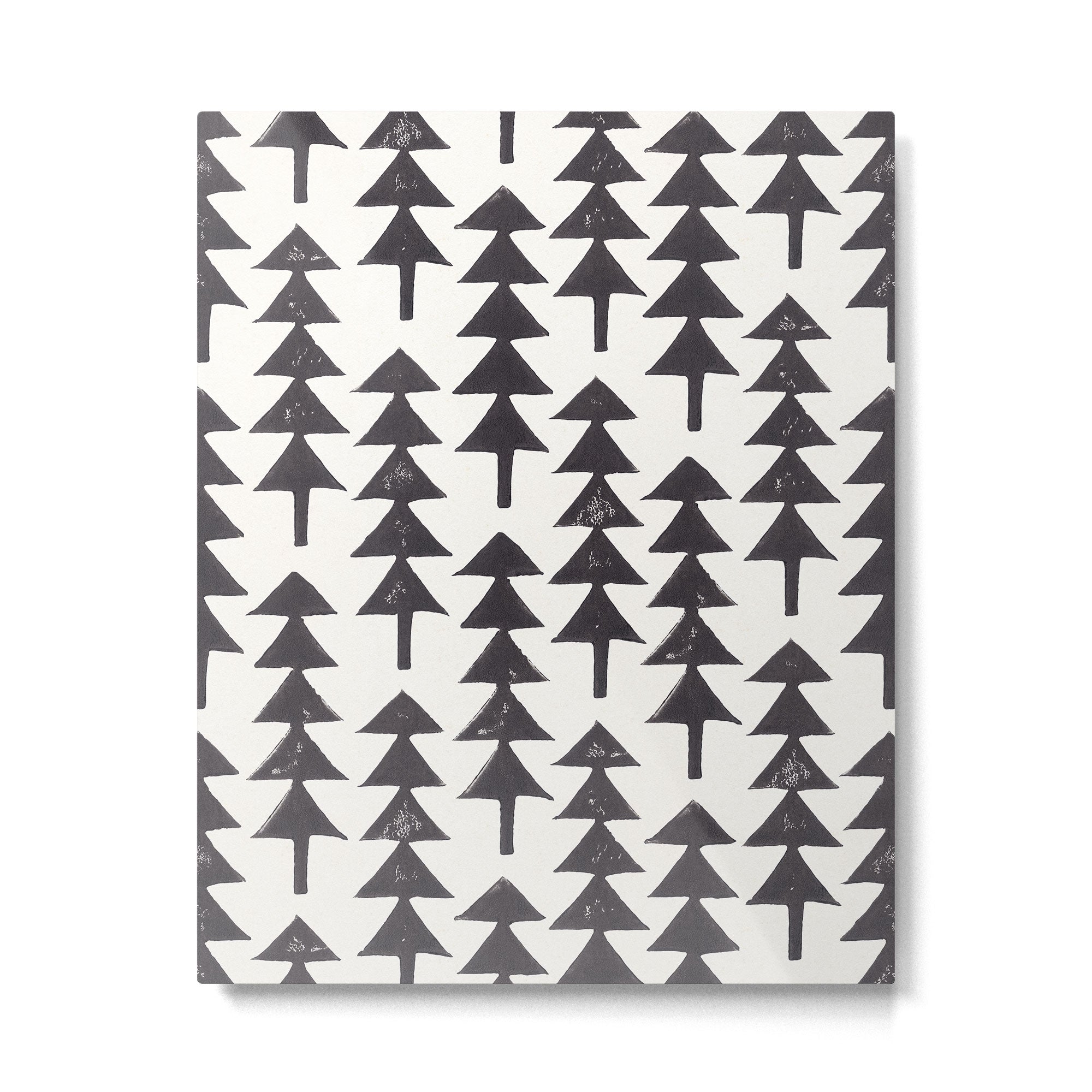 Linocut Forest Metal Print Gallery Image 6