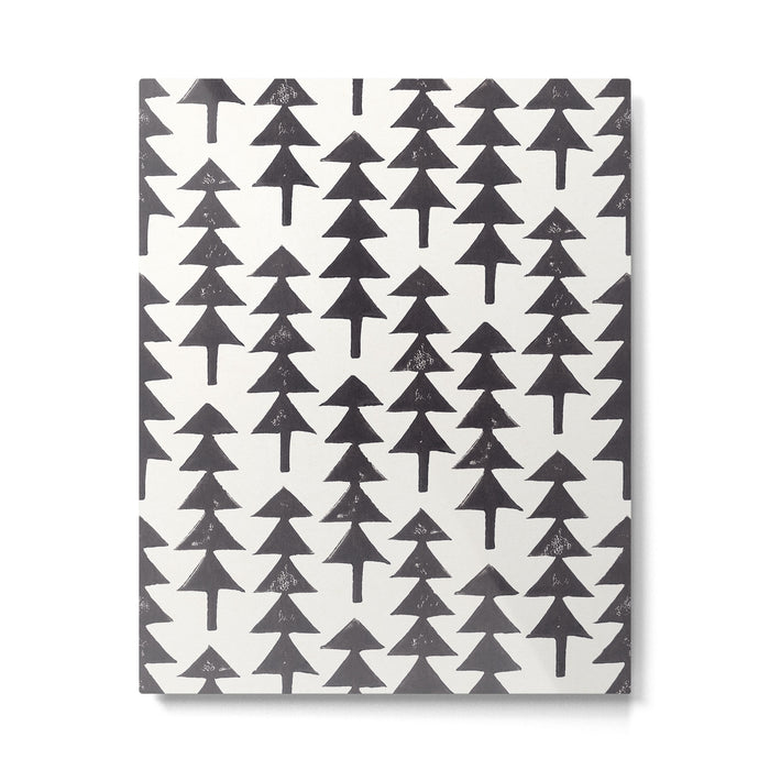 Linocut Forest Metal Print Gallery Image 1