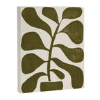 Linocut Houseplant #1 Canvas Print Gallery Image 6